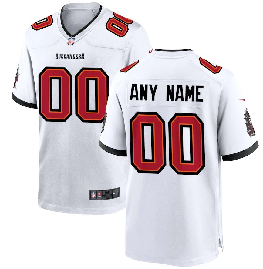 Men Nike Tampa Bay Buccaneers White Custom Game Jersey